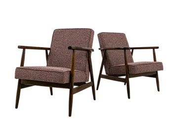 Pair of Vintage Armchairs, Radomsko, PRL, 1960s