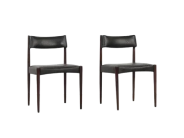Pair of vintage chairs, designed by Aksel Bender Madsen, Bovenkamp, Netherlands, 1960s