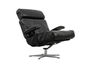 Leather office armchair, Germany, 1960s