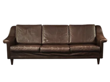 Sofa skórzana 3-osobowa, Dania, lata 70