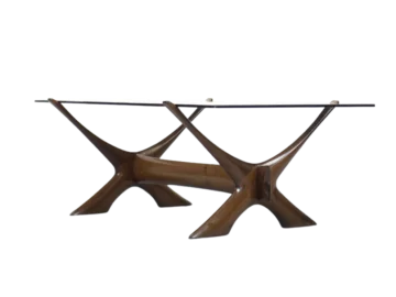 Condor Table, designed by Fredrik Schriever-Abeln, Örebro Glass, Sweden, 1960s
