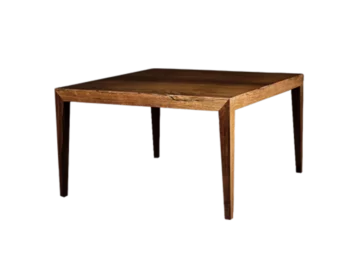 Coffee table, rosewood, designed by Severin Hansen, Haslev Møbelsnedkeri, Denmark, 1960s