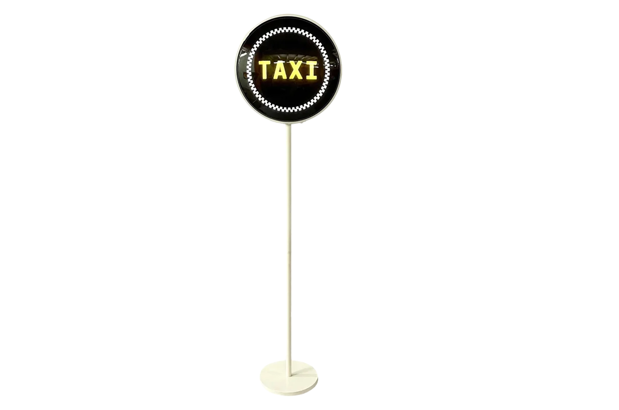 Lamp with Large TAXI Sign, 1990s