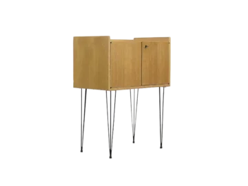 Teak cabinet with metal legs, Sweden, 1960s