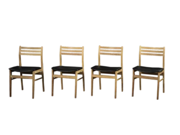 Set of 4 Dining Chairs, Sax Møbelfabrik, Denmark, 1960s