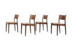 Set of 4 vintage chairs, Glostrup Møbelfabrik, Denmark, 1960s
