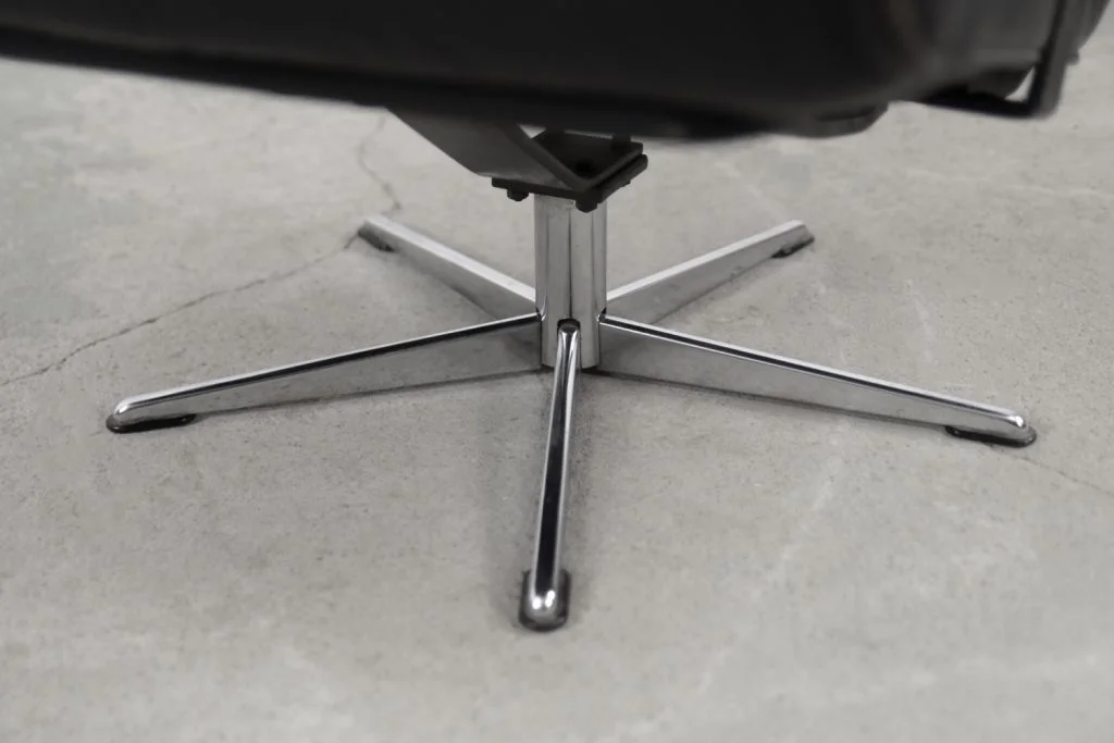 Leather office armchair, Germany, 1960s