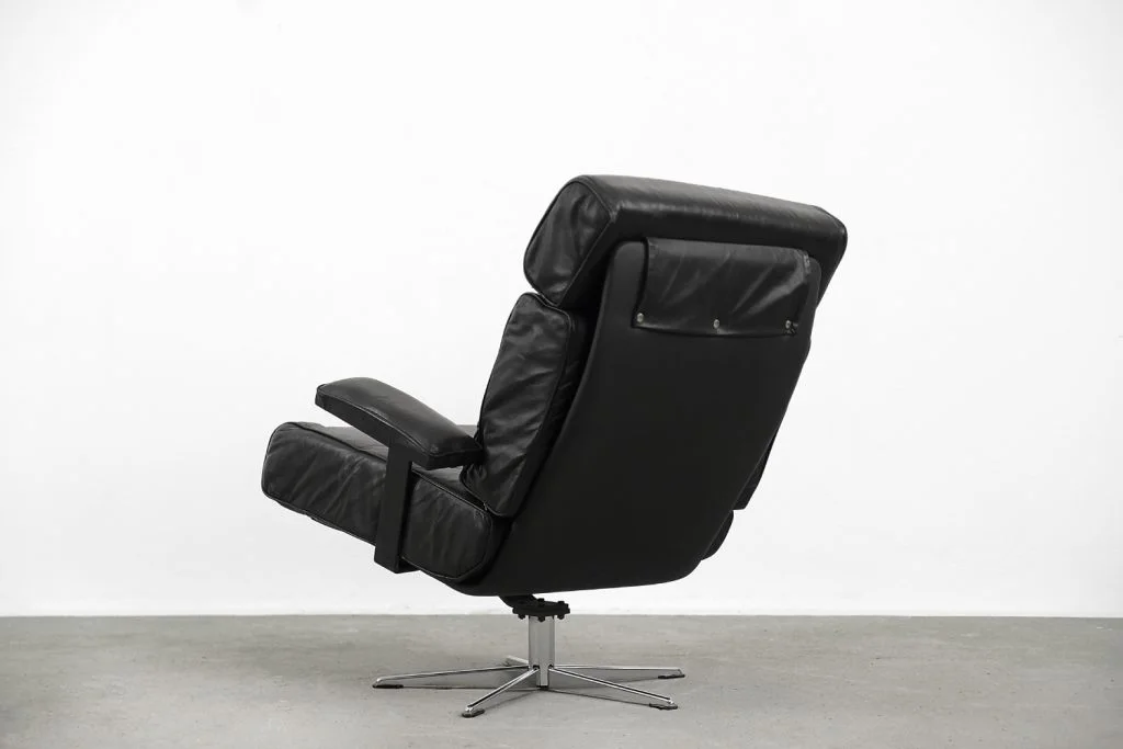 Leather office armchair, Germany, 1960s