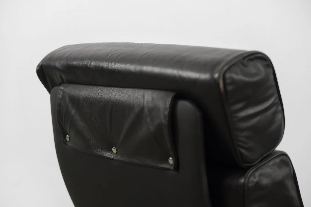 Leather office armchair, Germany, 1960s