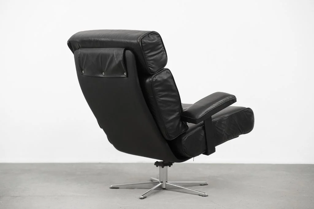 Leather office armchair, Germany, 1960s