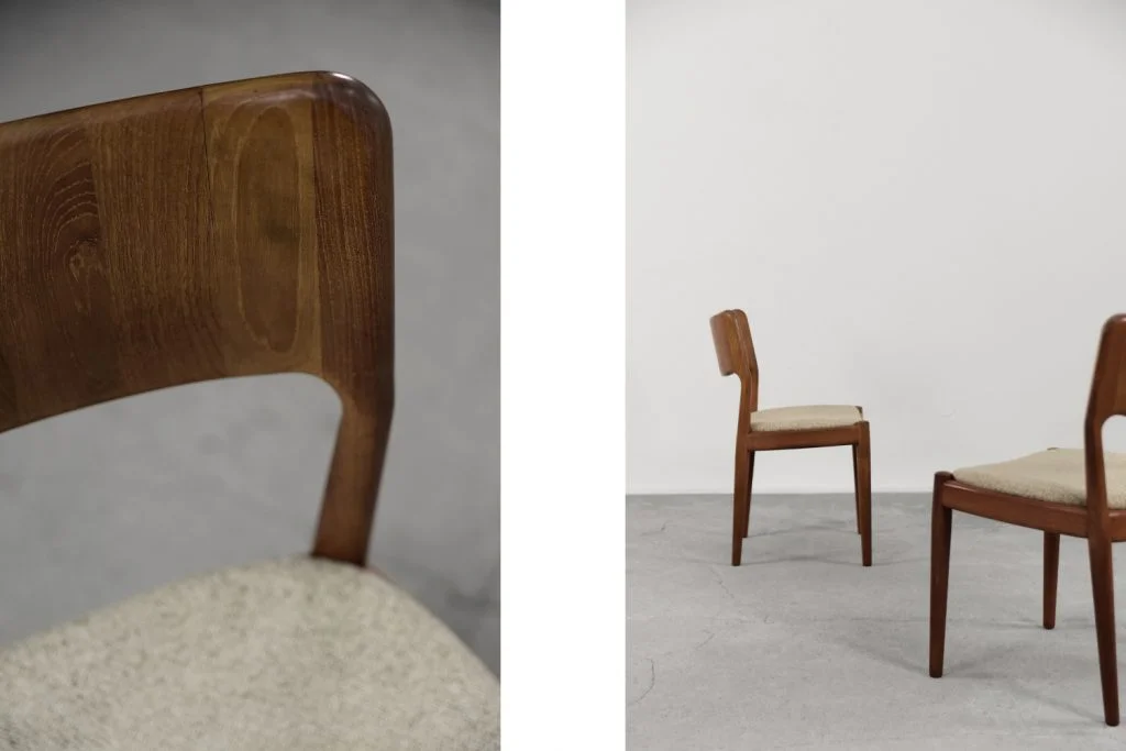 Set of 4 vintage chairs, Glostrup Møbelfabrik, Denmark, 1960s