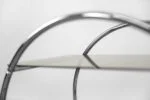 Chromed bar cart with glass tops, IKEA, Sweden, 1970s