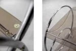 Chromed bar cart with glass tops, IKEA, Sweden, 1970s
