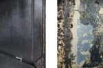 Szafka metalowa industrialna, lata 50