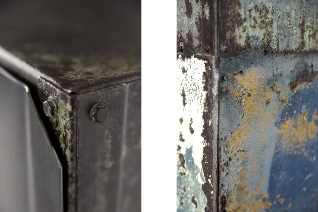 Szafka metalowa industrialna, lata 50
