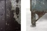 Szafka metalowa industrialna, lata 50