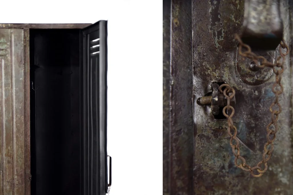 Metal industrial cabinet, 1950s