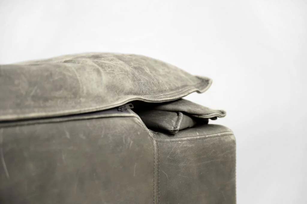Monza leather armchair, designed by Jens Juul Eilersen, Niels Eilersen A/S, Denmark, 1970s