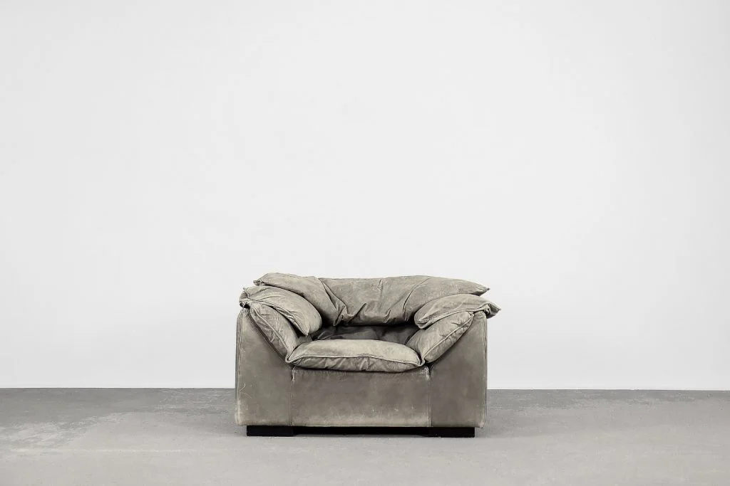 Monza leather armchair, designed by Jens Juul Eilersen, Niels Eilersen A/S, Denmark, 1970s
