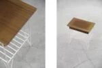 Bedside cabinet on metal legs, Sweden, 1960s