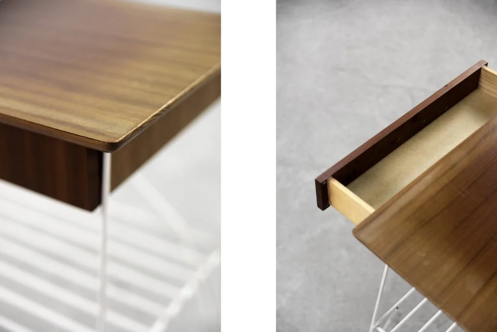 Bedside cabinet on metal legs, Sweden, 1960s