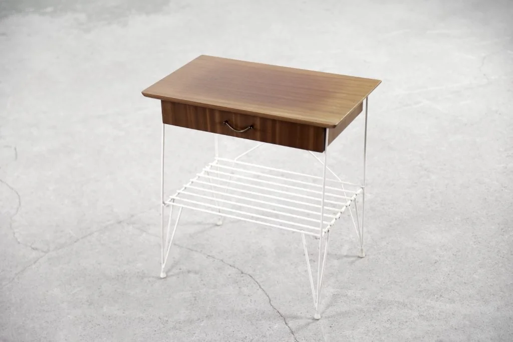 Bedside cabinet on metal legs, Sweden, 1960s
