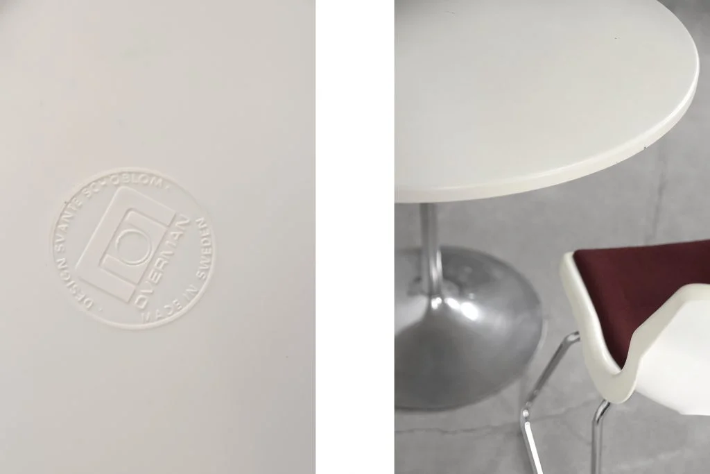 Modernist round table, Scandinavia, 1970s