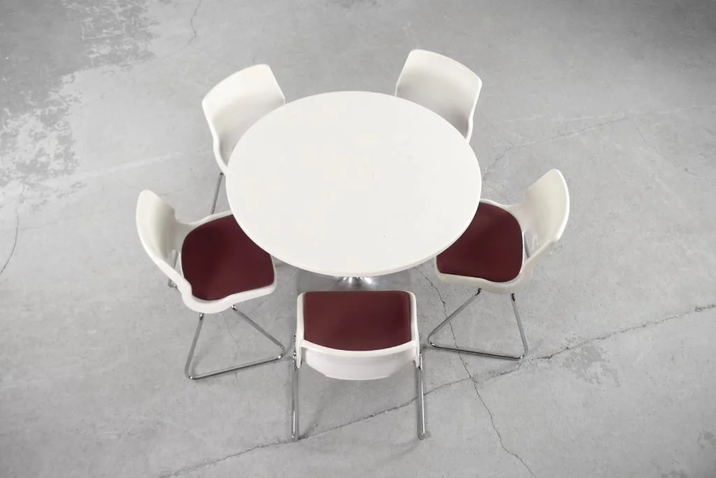 Modernist round table, Scandinavia, 1970s