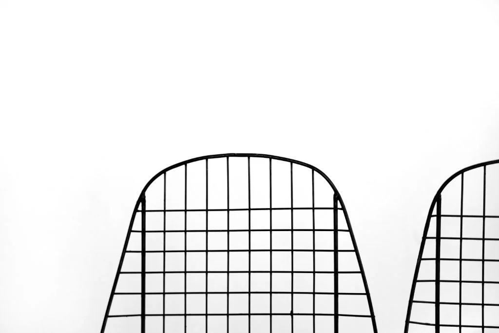 Set of 5 metal prototype chairs, Sweden, 1960s