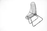 Set of 5 metal prototype chairs, Sweden, 1960s