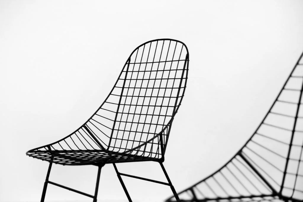 Set of 5 metal prototype chairs, Sweden, 1960s