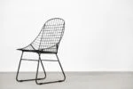 Set of 5 metal prototype chairs, Sweden, 1960s