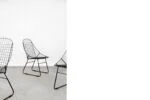 Set of 5 metal prototype chairs, Sweden, 1960s