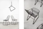 Set of 5 metal prototype chairs, Sweden, 1960s