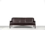 Skórzana sofa 3-osobowa, Dania, lata 60