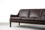 Skórzana sofa 3-osobowa, Dania, lata 60