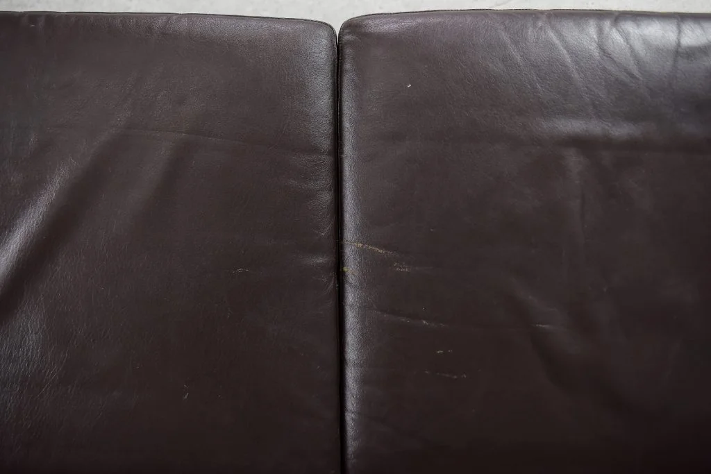 Skórzana sofa 3-osobowa, Dania, lata 60