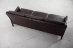 Skórzana sofa 3-osobowa, Dania, lata 60