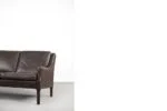 Skórzana sofa 3-osobowa, Dania, lata 60
