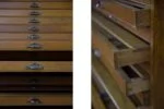 Large catalogue cabinet with drawers, 1930s