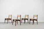 Set of 4 dining chairs, teak, Denmark, 1960s