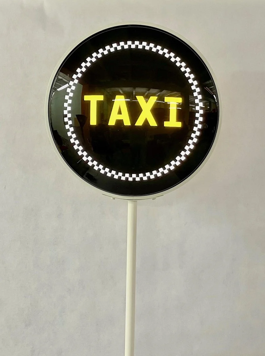 Lamp with Large TAXI Sign, 1990s