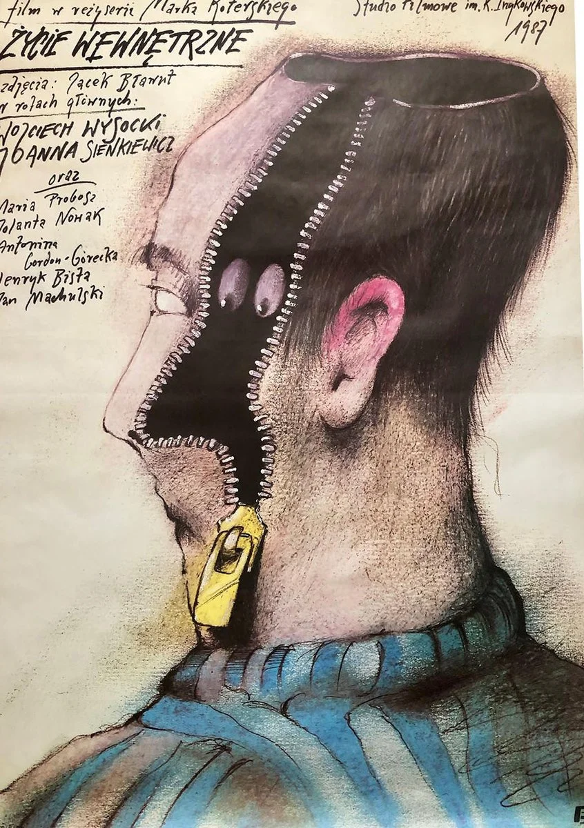 Poster “Inner Life”, designed by Andrzej Pągowski, 1987