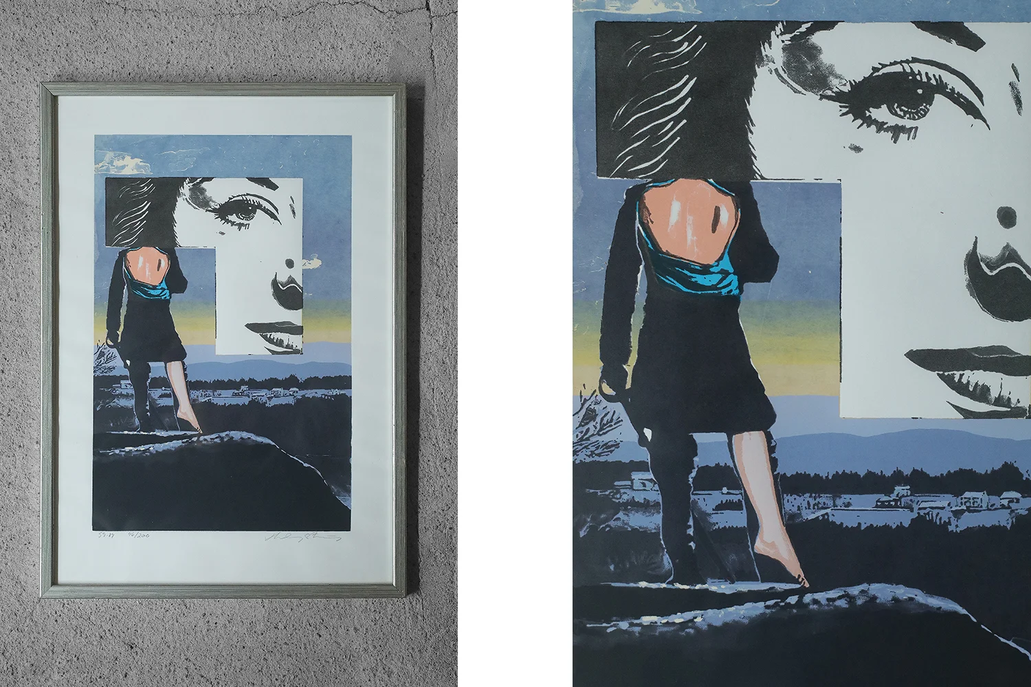 Colour lithograph, Hardy Strid, Composition, 1950s