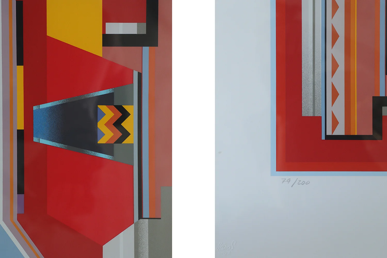 Serigrafia barwna, Peder Duke, Kompozycja, 1992