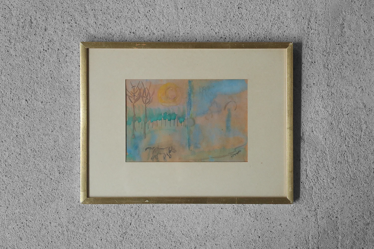 Gouache, Frideborg Bryth, 1961
