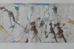 Colour etching, Armin Sandig, Schlümpfe, 1987