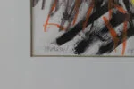 Mixed media on paper, Johan Adam Linneballe, Sommer I haven III, 1993
