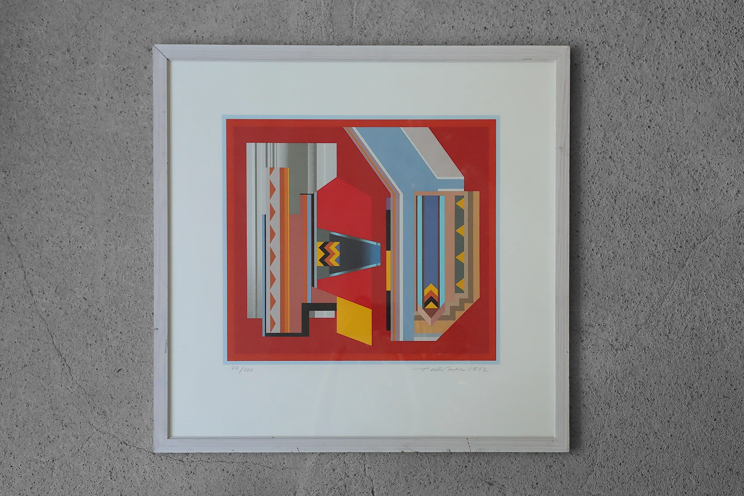 Serigrafia barwna, Peder Duke, Kompozycja, 1992