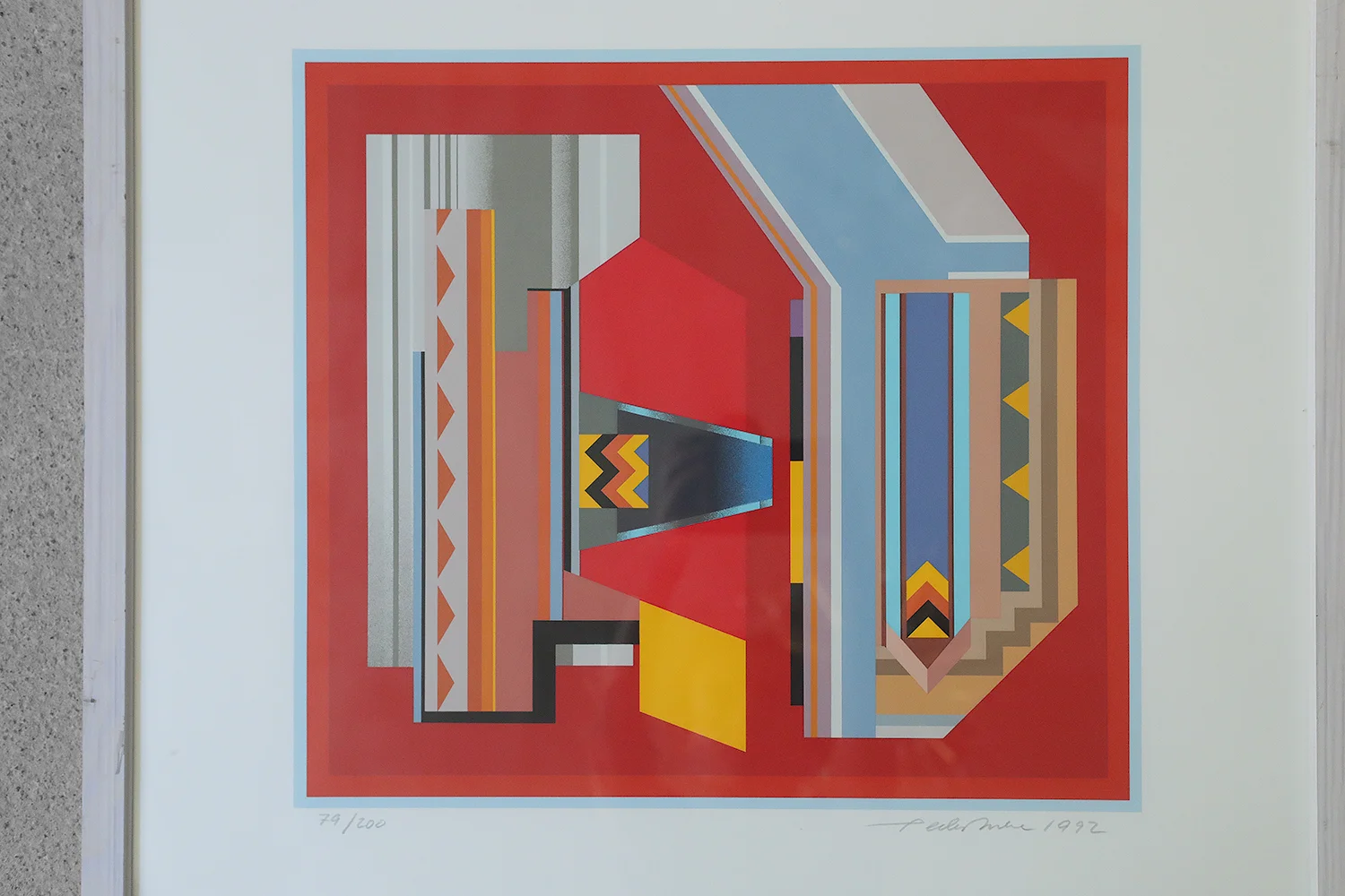 Serigrafia barwna, Peder Duke, Kompozycja, 1992